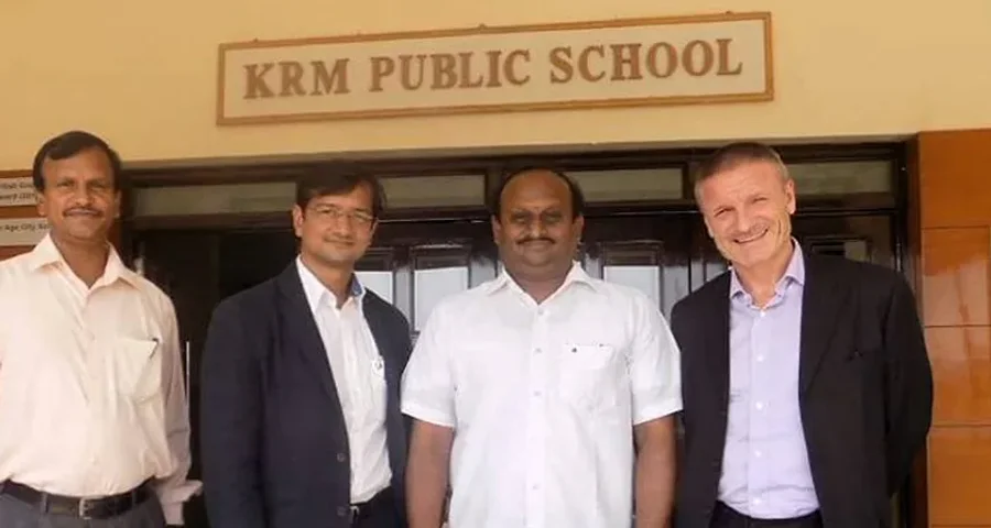 The gate of a KRM campus in Perambur, Chennai